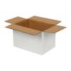 15x10x10 cm Einfacher Weißer Wellpappkarton