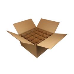 44x29,5x13 cm Doppelt Gewellte Seperatorbecherbox Ekoliner