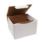 12,5x10,5x8 cm Weiße Schachtel