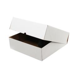 40x40x12 cm E-Commerce Versandbox - 4 Punkte - Weiß