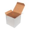 5x5x5 cm Weißer Karton Einzelwellpappe
