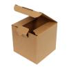10,5x10,5x8 cm Kraftkarton Einfach Gewellt