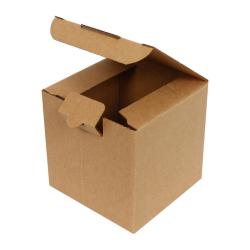 10,5x10,5x8 cm Kraftkarton Einfach Gewellt
