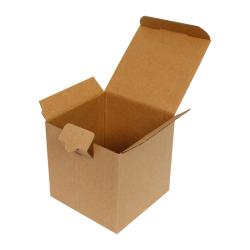 10,5x10,5x8 cm Kraftkarton Einfach Gewellt