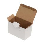 12x10x10,5 cm Weißer Karton Einzelwellpappe