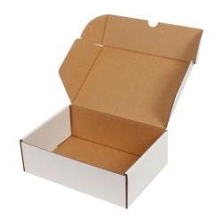 19x13x6 cm Weiße Kartonschachtel Mit Schloss
