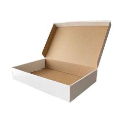 32x22x6 cm Weiße Pappschachtel