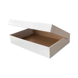 32x22x6 cm Weiße Pappschachtel
