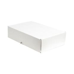 33,5x33,5x8 cm Weißer Karton Mit Schloss