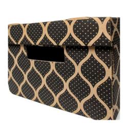 35x27x18cm Schwarze Box - Ziplock Box Kraft