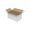 10x6x5 cm Paket Weißer Karton Einzeln Wellpappe